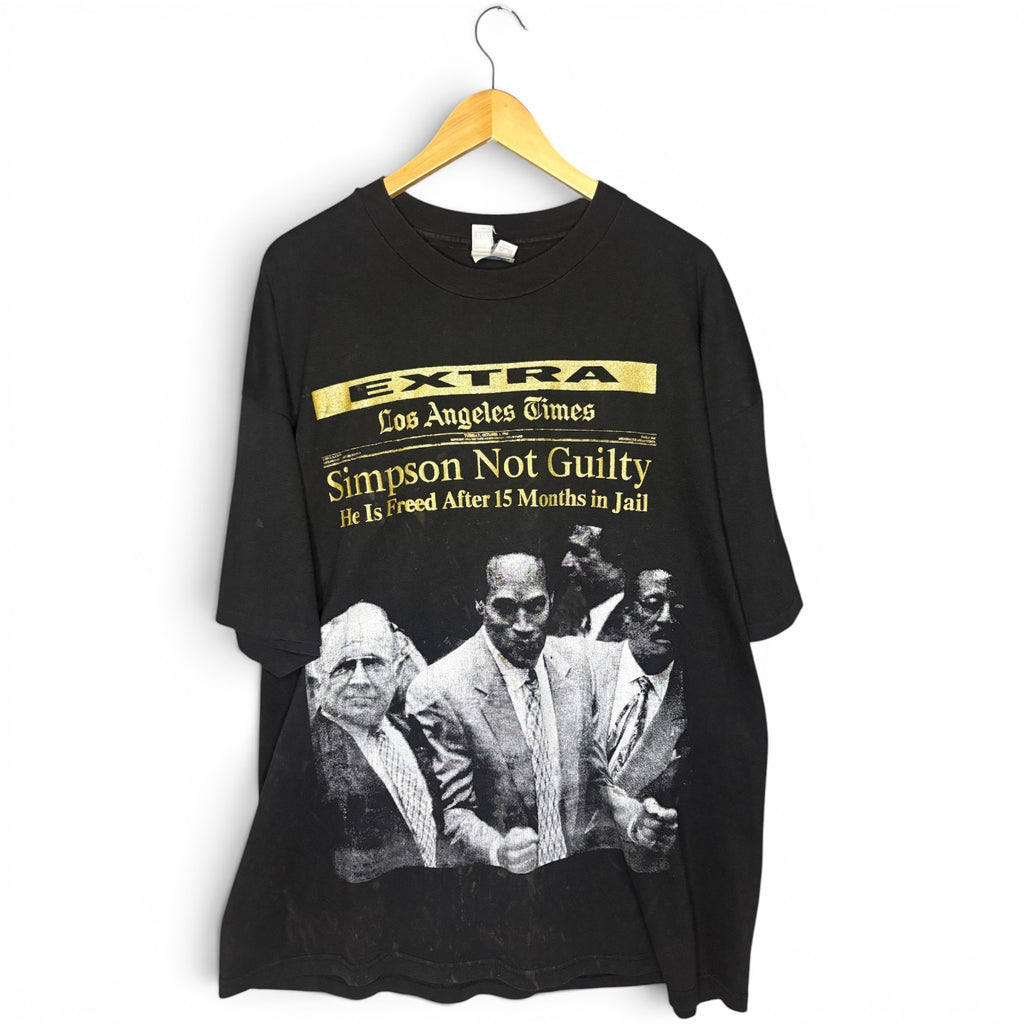 RARE O.J Simpson Los Angeles Times "Not Guilty" T-Shirt