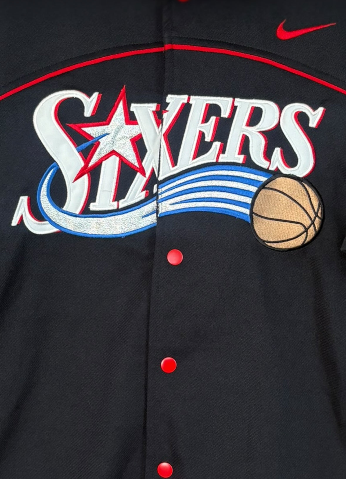Philadelphia 76ers Vintage Nike Team Warmup Shooting Shirt