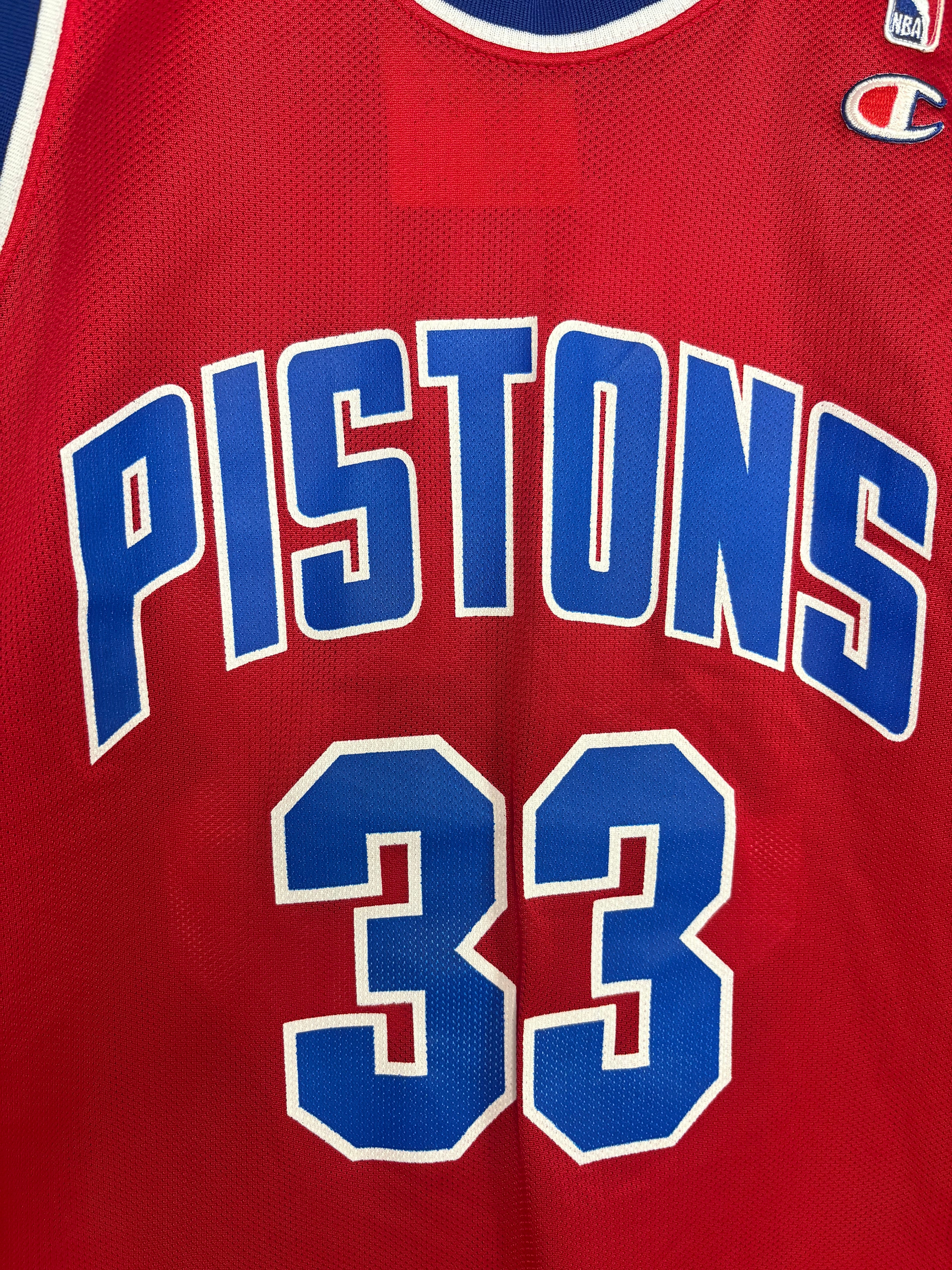 Detroit Pistons Vintage 90's Red Champion NBA Jersey