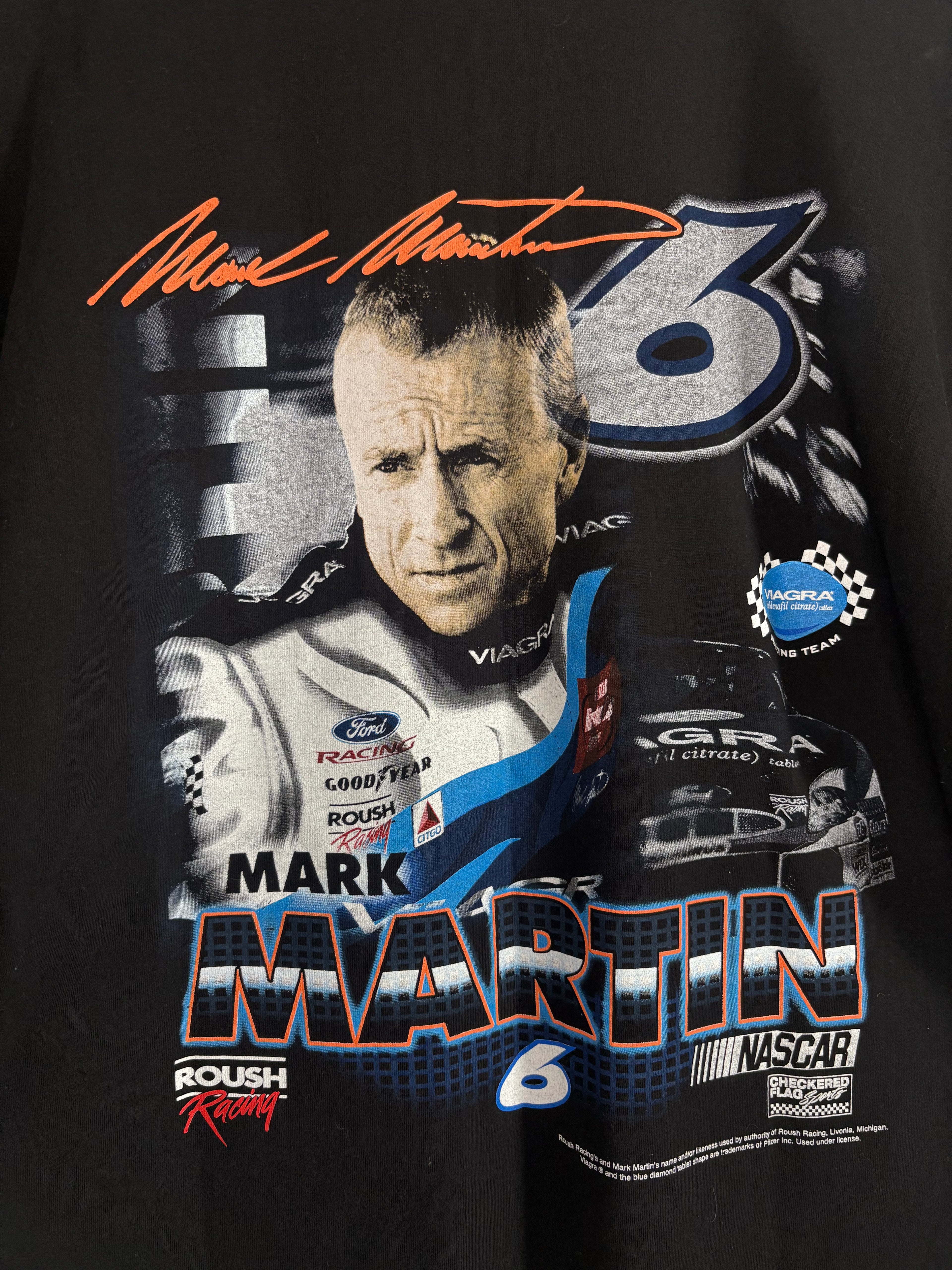 Mark Martin NASCAR Viagra Car Vintage T-Shirt