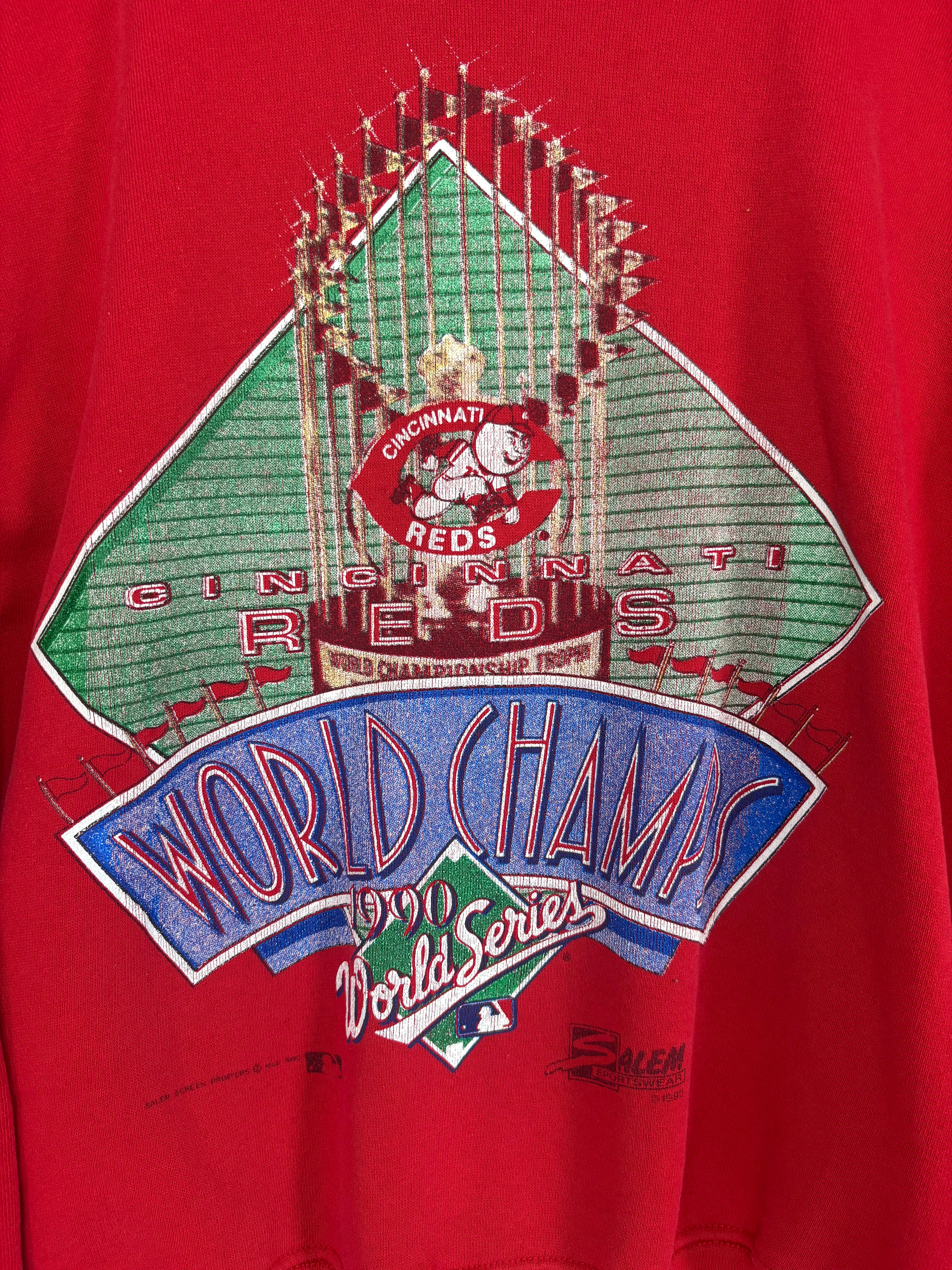 Cincinnati Reds 1990 MLB World Series Champions Crewneck Sweatshirt