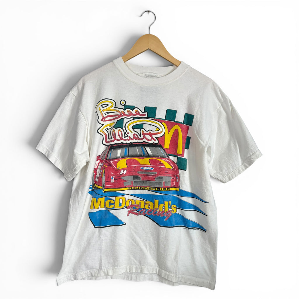 Bill Elliott 90's NASCAR McDonald's Racing T-Shirt