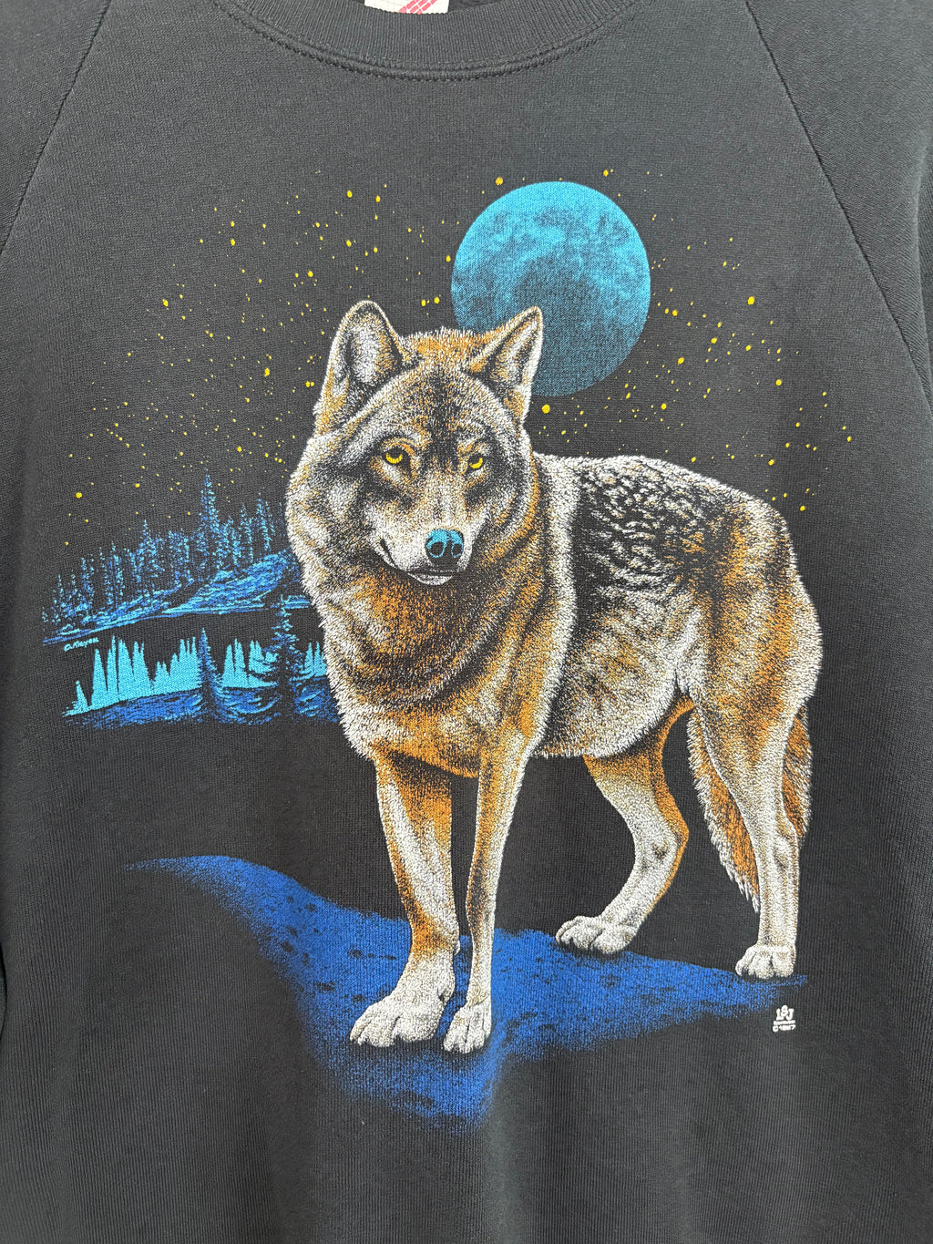 Wolf Nature 80's Kanye West Vintage Crewneck
