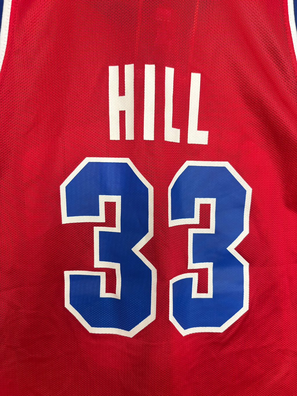 Detroit Pistons Vintage 90's Red Champion NBA Jersey