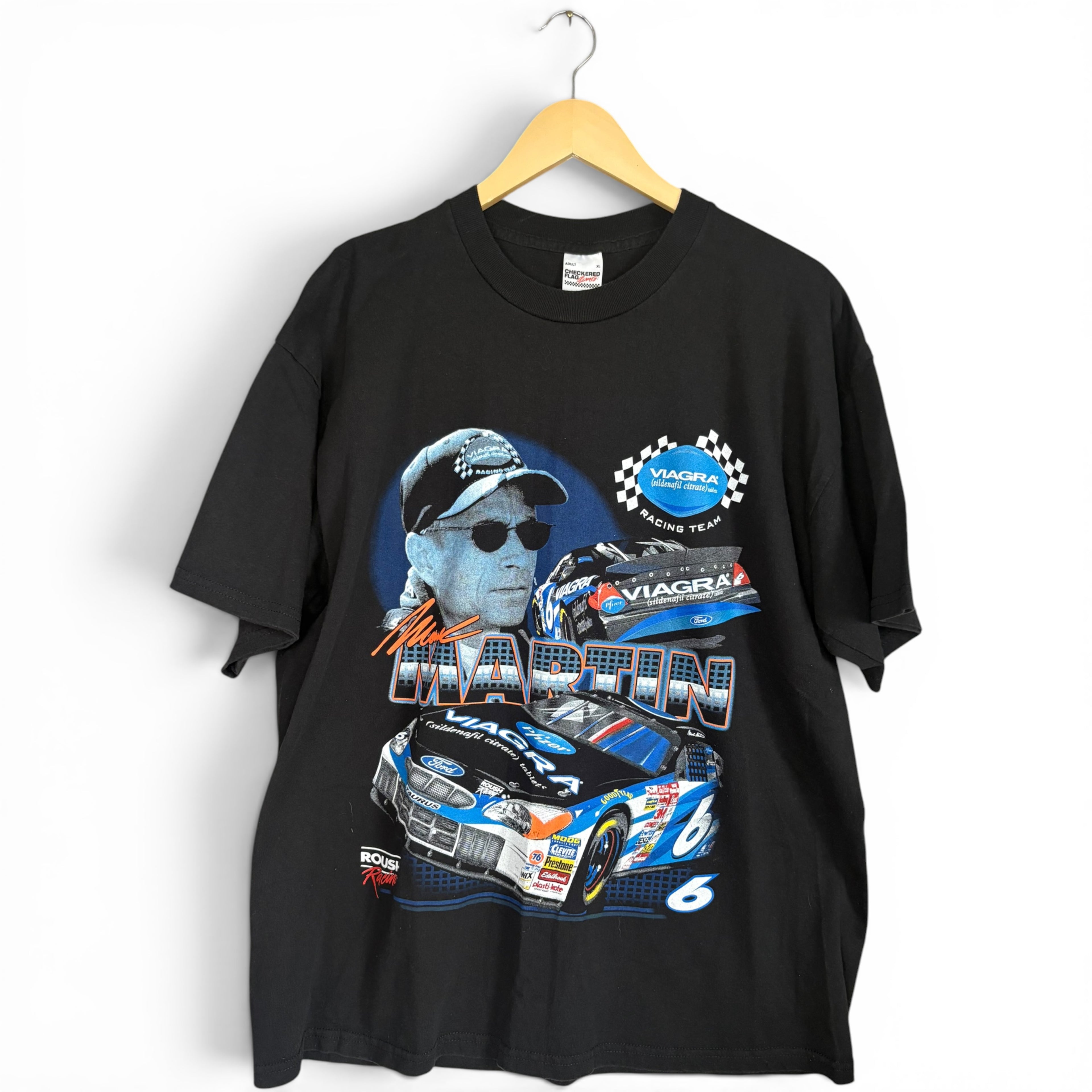 Mark Martin NASCAR Viagra Car Vintage T-Shirt