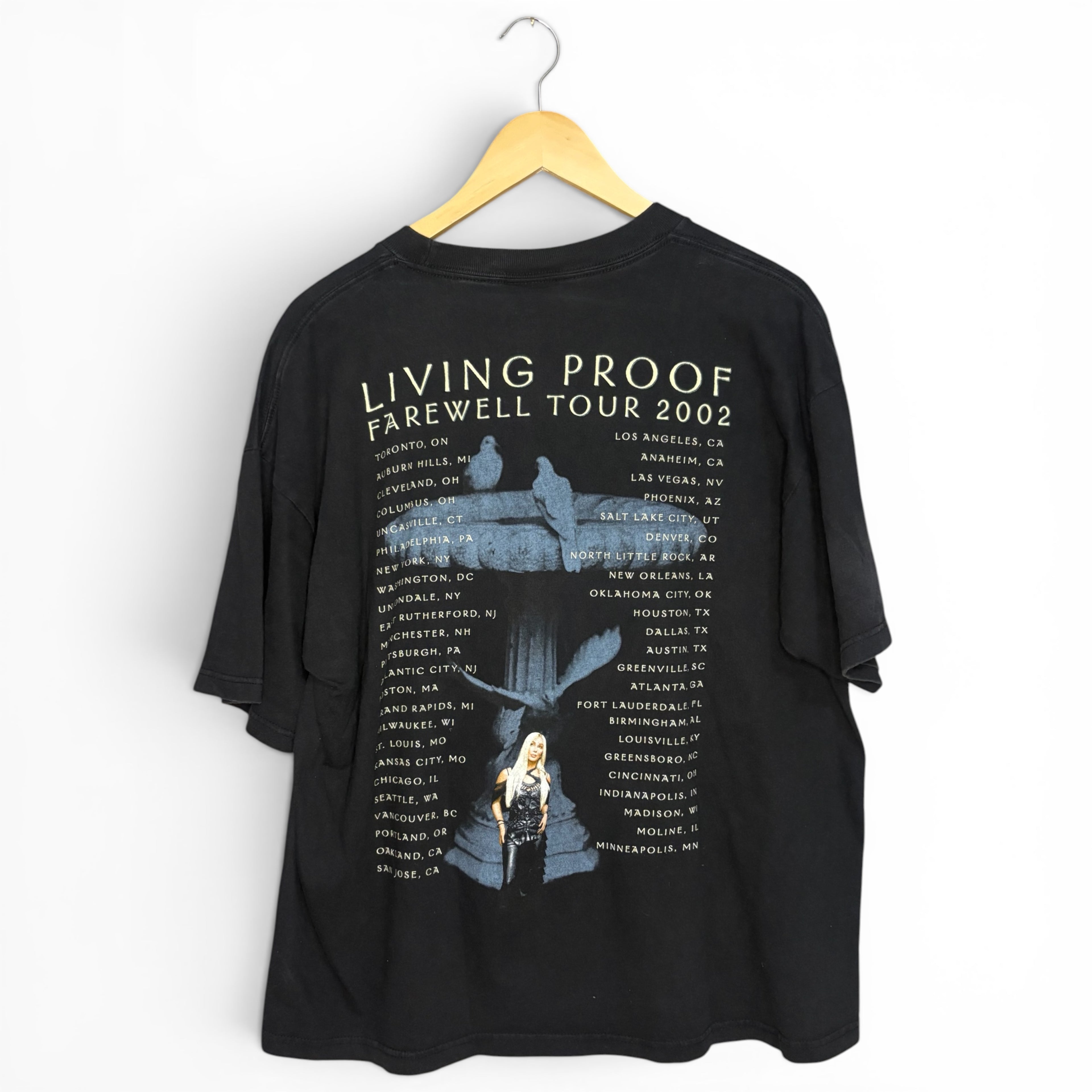 Cher 2002 Living Proof Farewell Tour T-Shirt