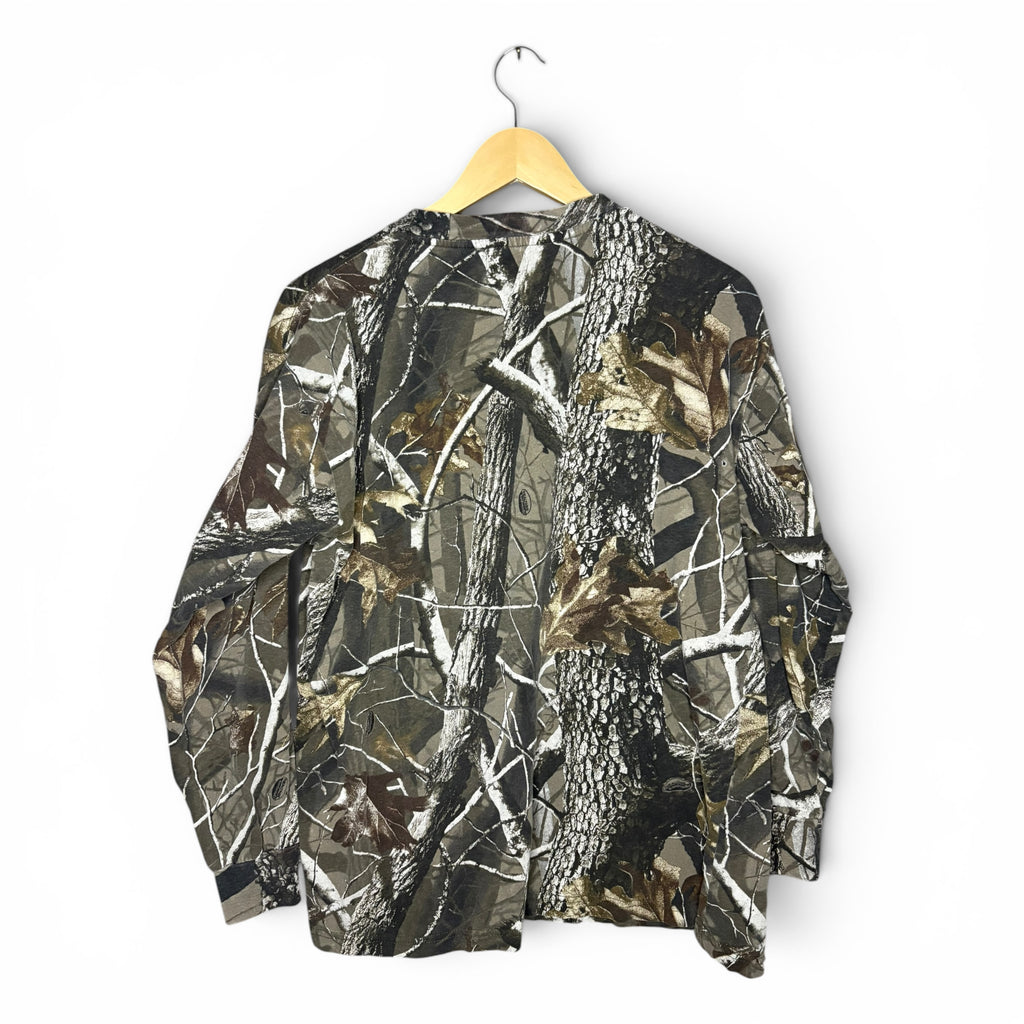 Wrangler Camouflage RealTree Longsleeve Vintage T-Shirt