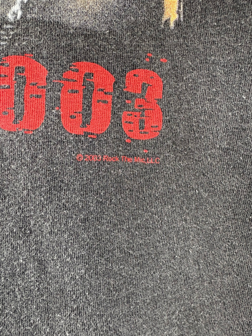 2003 Jay-Z & 50 Cent Rock The Mic Tour T-Shirt