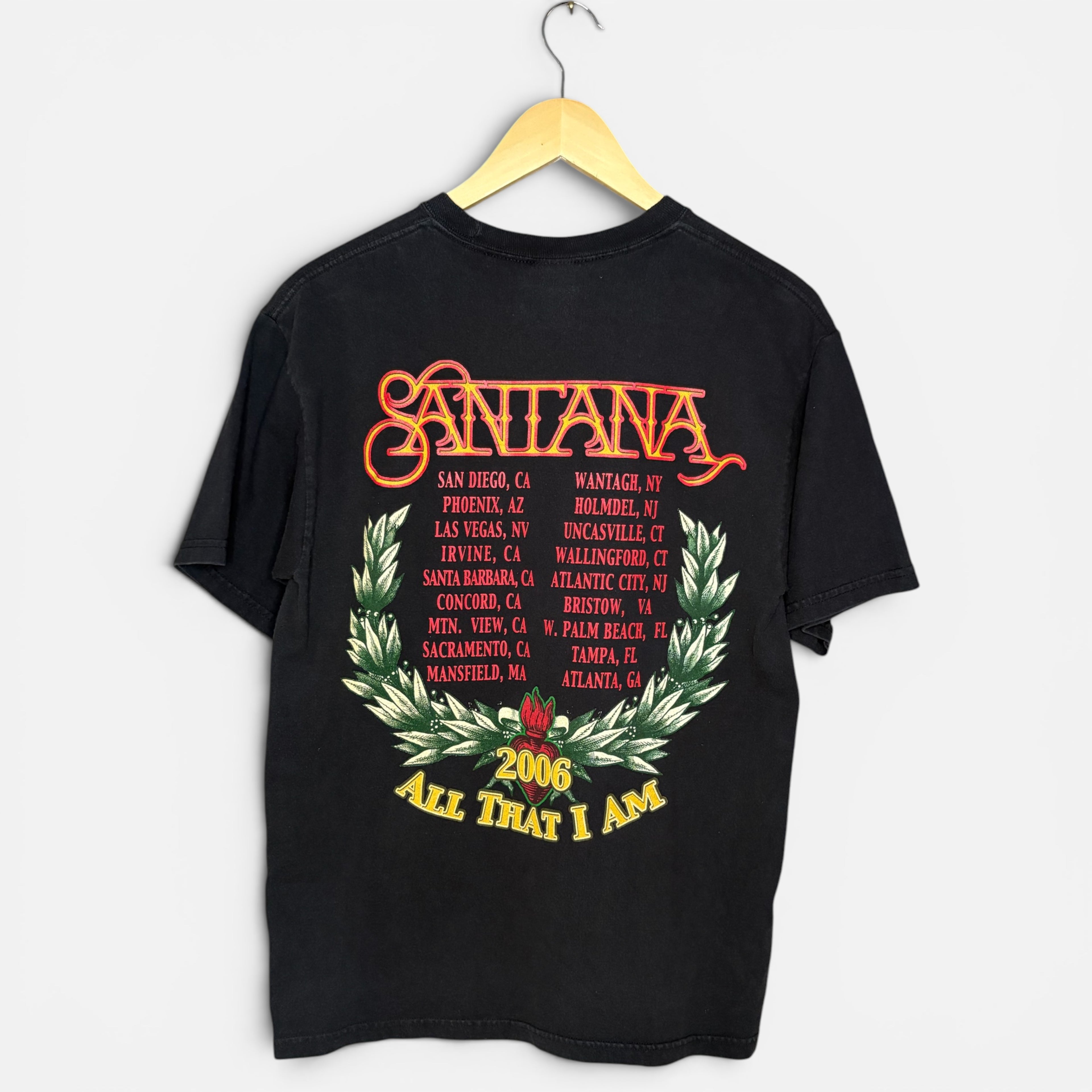 Carlos Santana 2006 All That I Am Tour T-Shirt