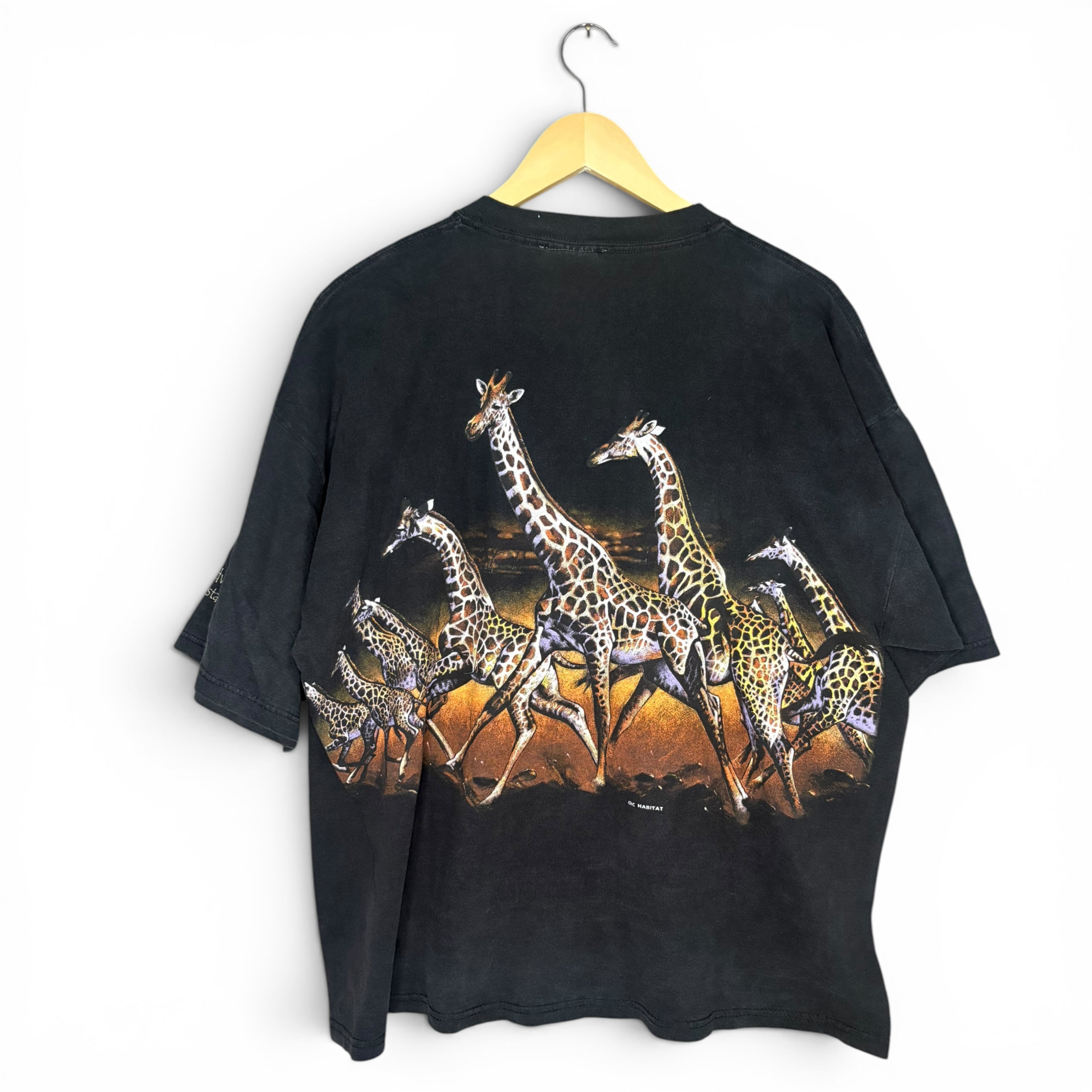 Giraffe Vintage 90's Wrap Around Habitat T-Shirt