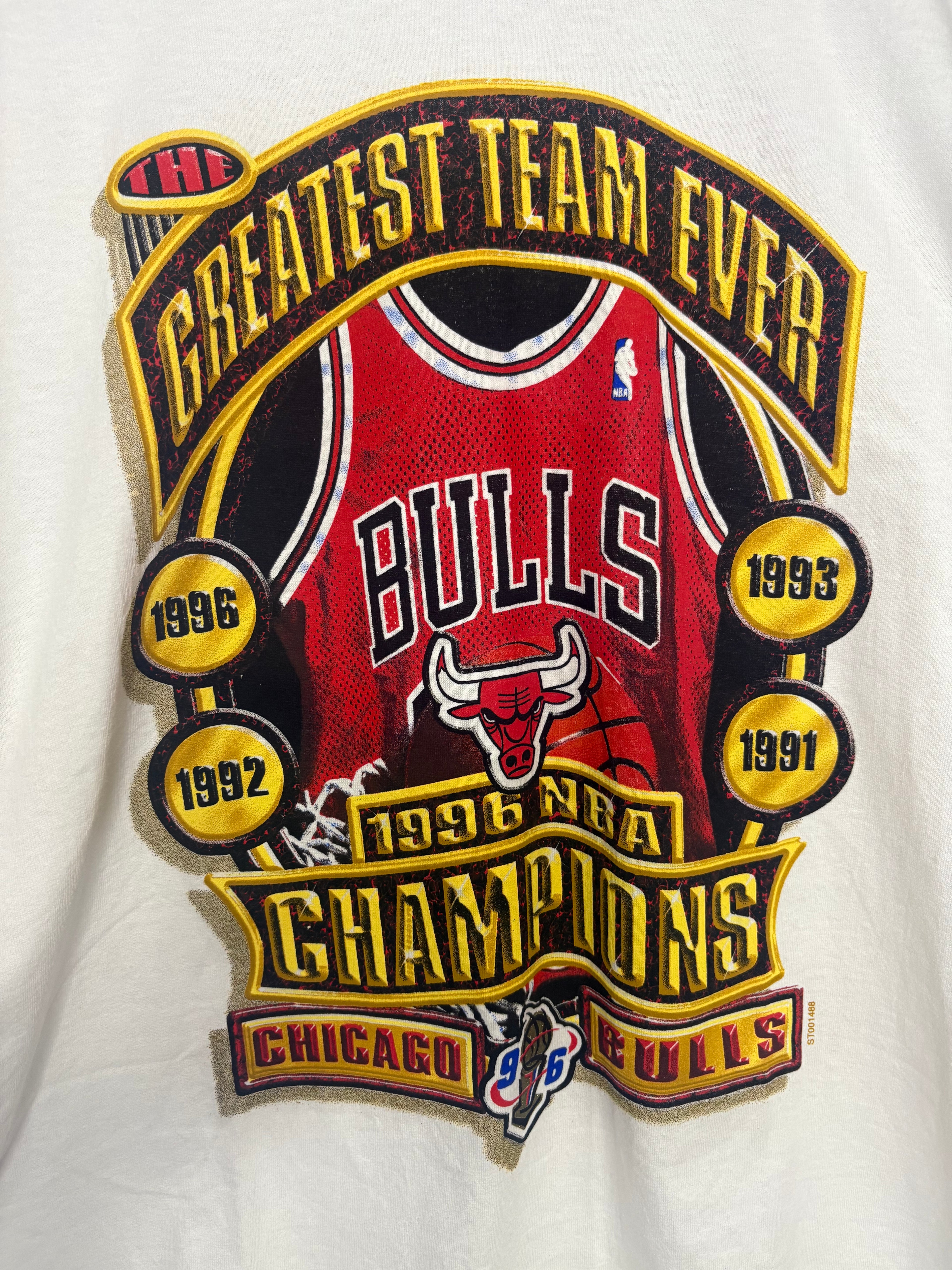 Chicago Bulls 1996 NBA Champions "Greatest Team Ever" T-Shirt