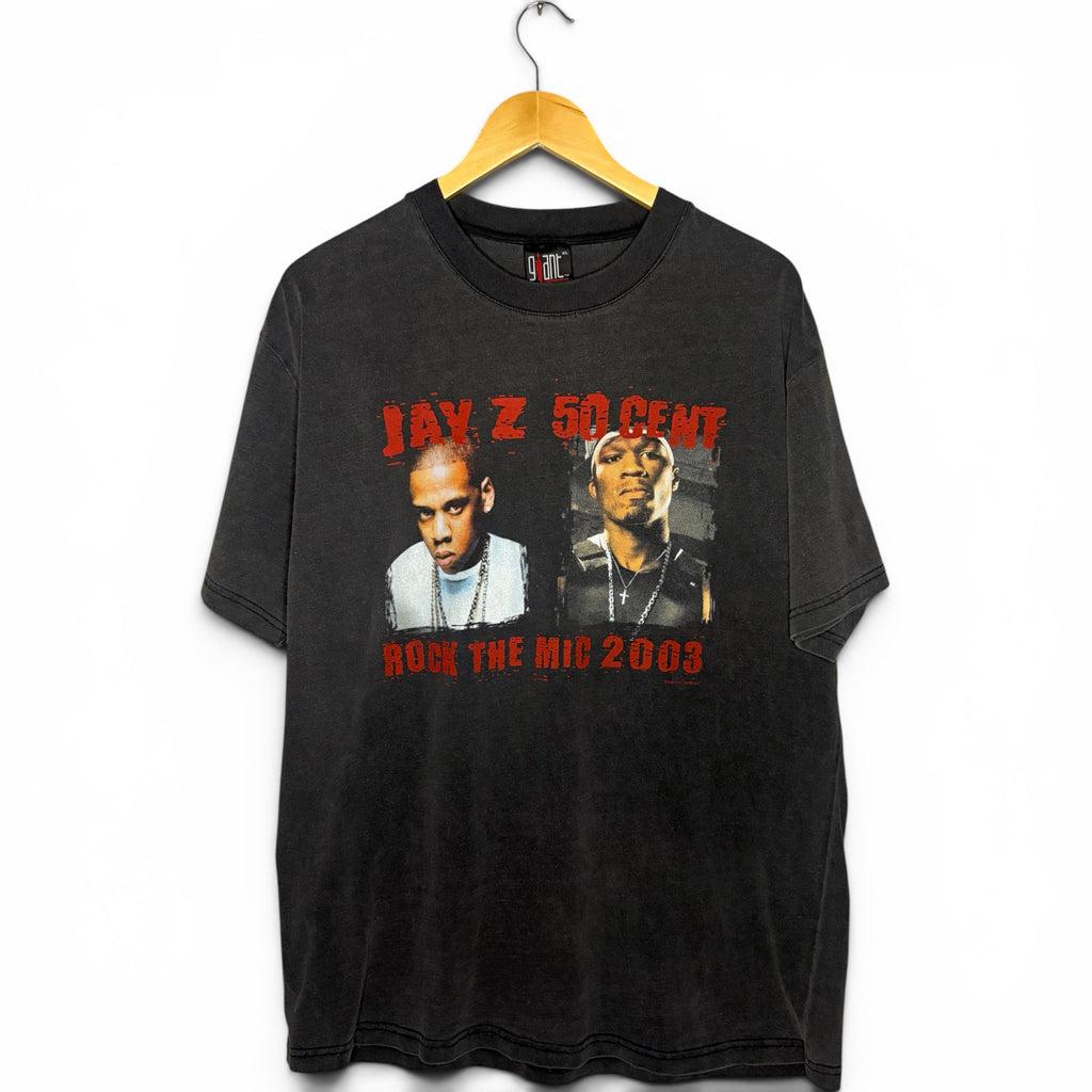 2003 Jay-Z & 50 Cent Rock The Mic Tour T-Shirt