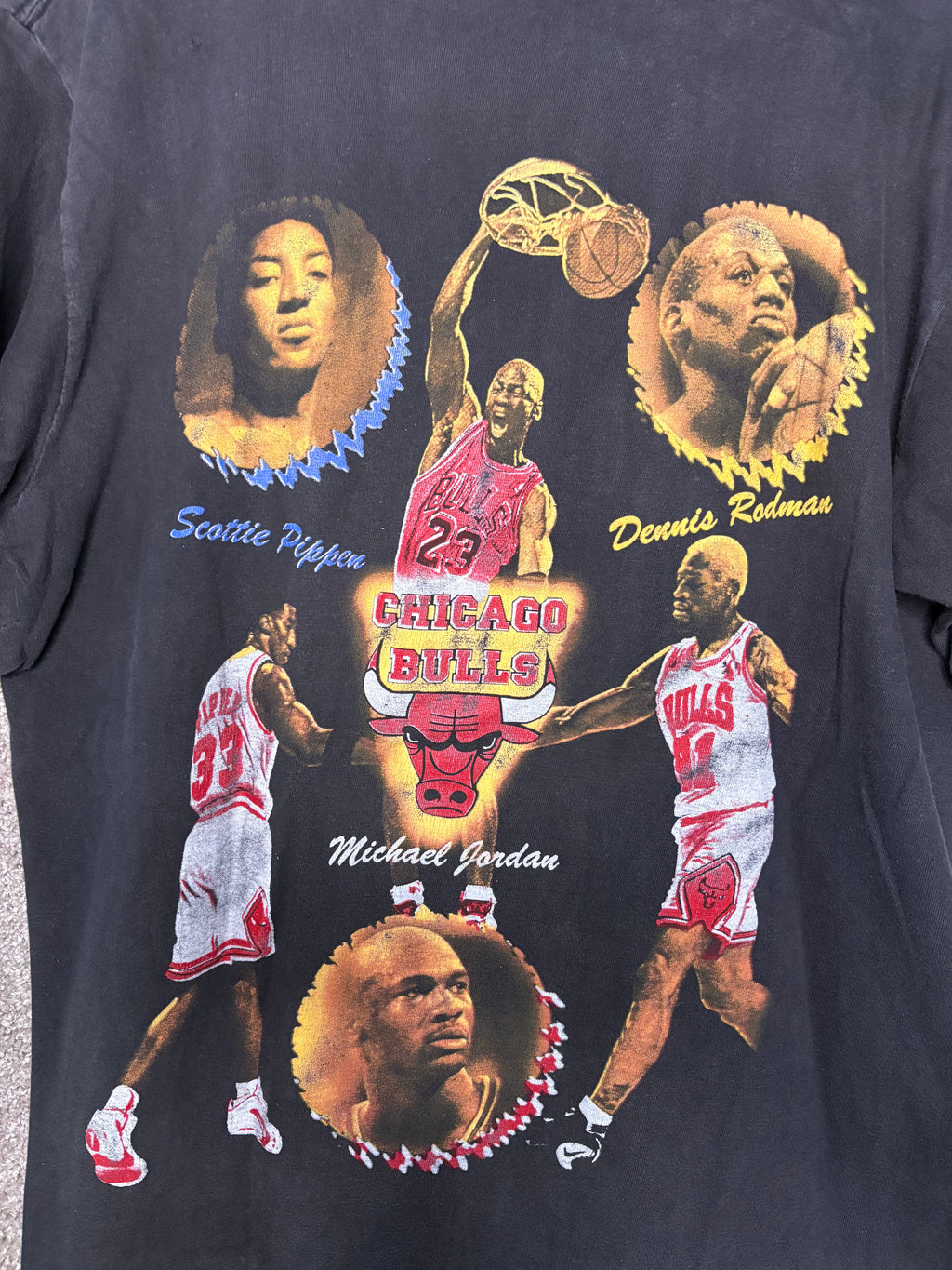 Chicago Bulls 1996 NBA Win Records Rap T-Shirt