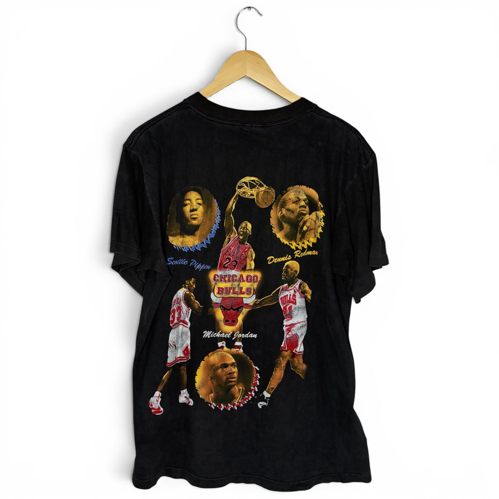 Chicago Bulls 1996 NBA Win Records Rap T-Shirt