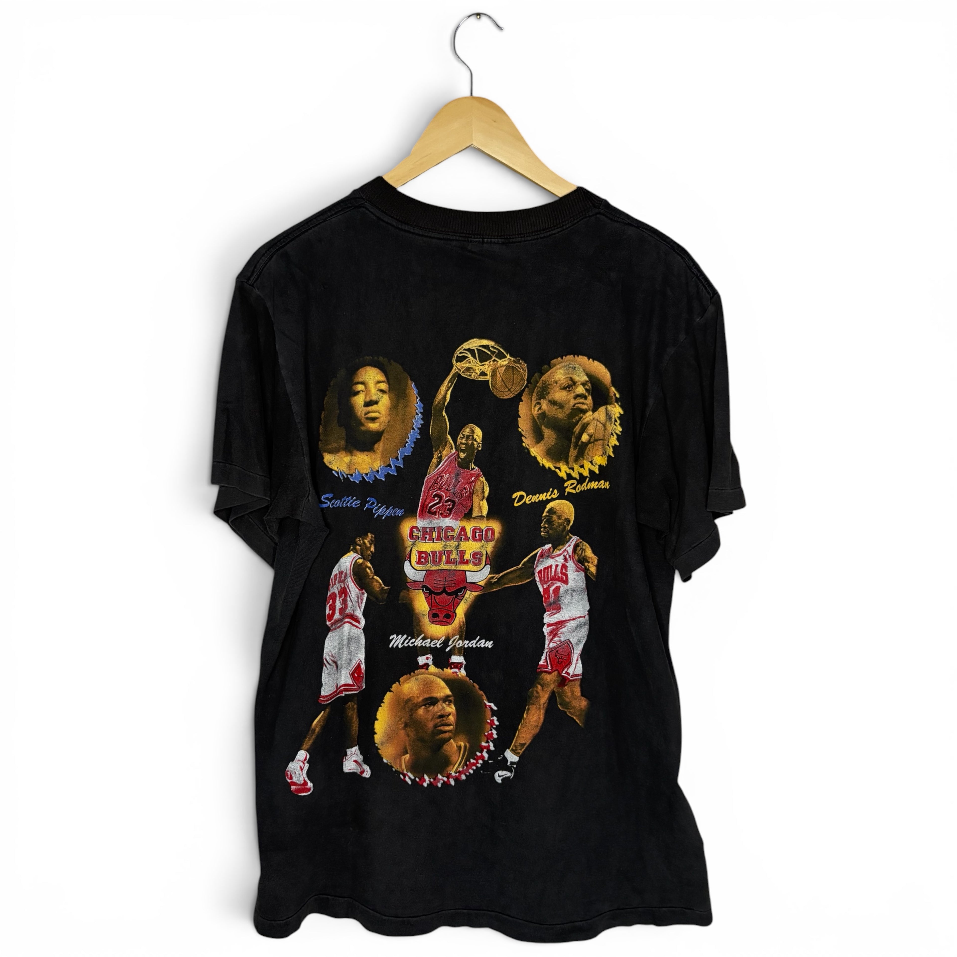 Chicago Bulls 1996 NBA Win Records Rap T-Shirt