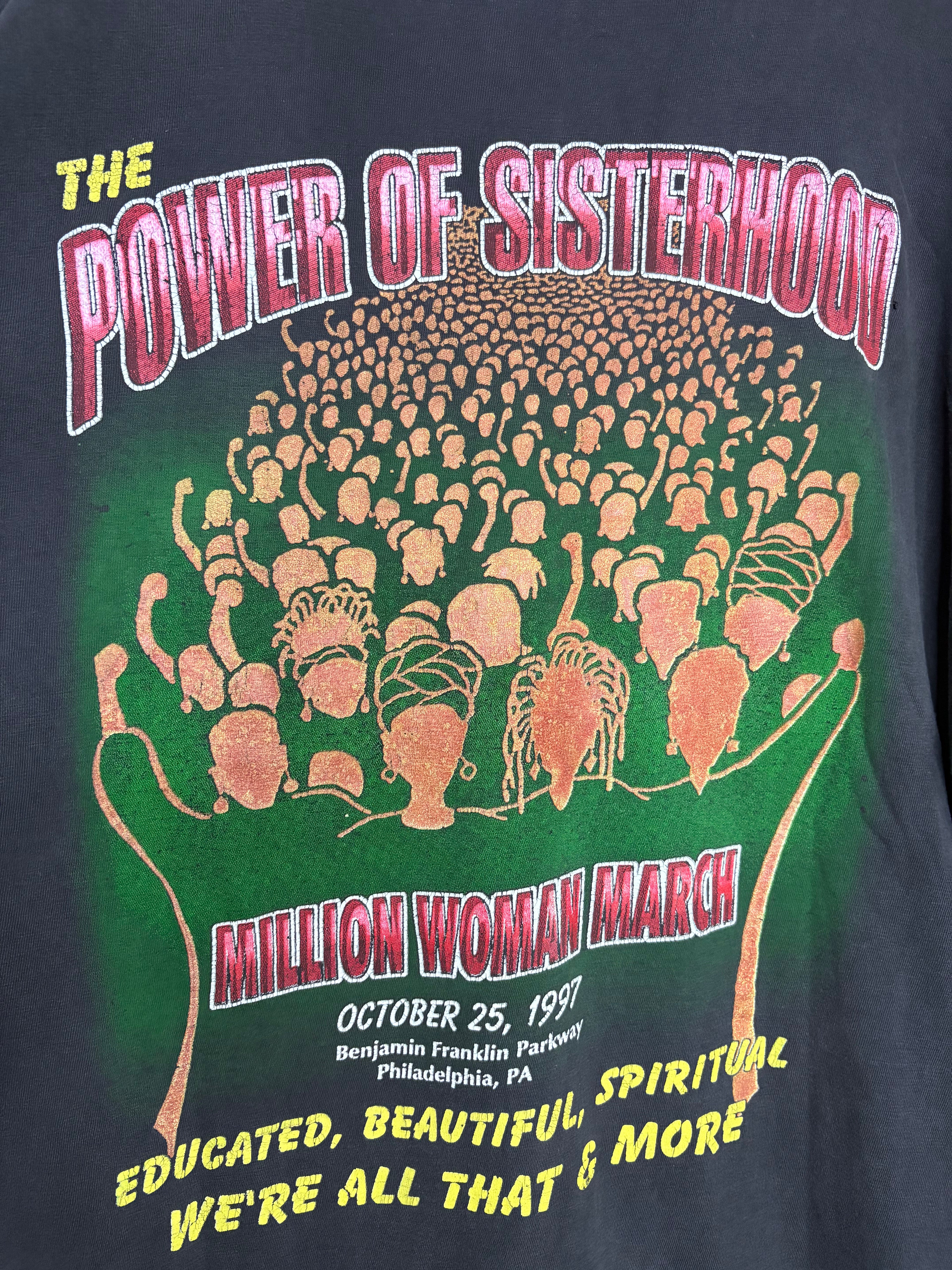 Million Woman March The Power of Sisterhood Rap Tee T-Shirt