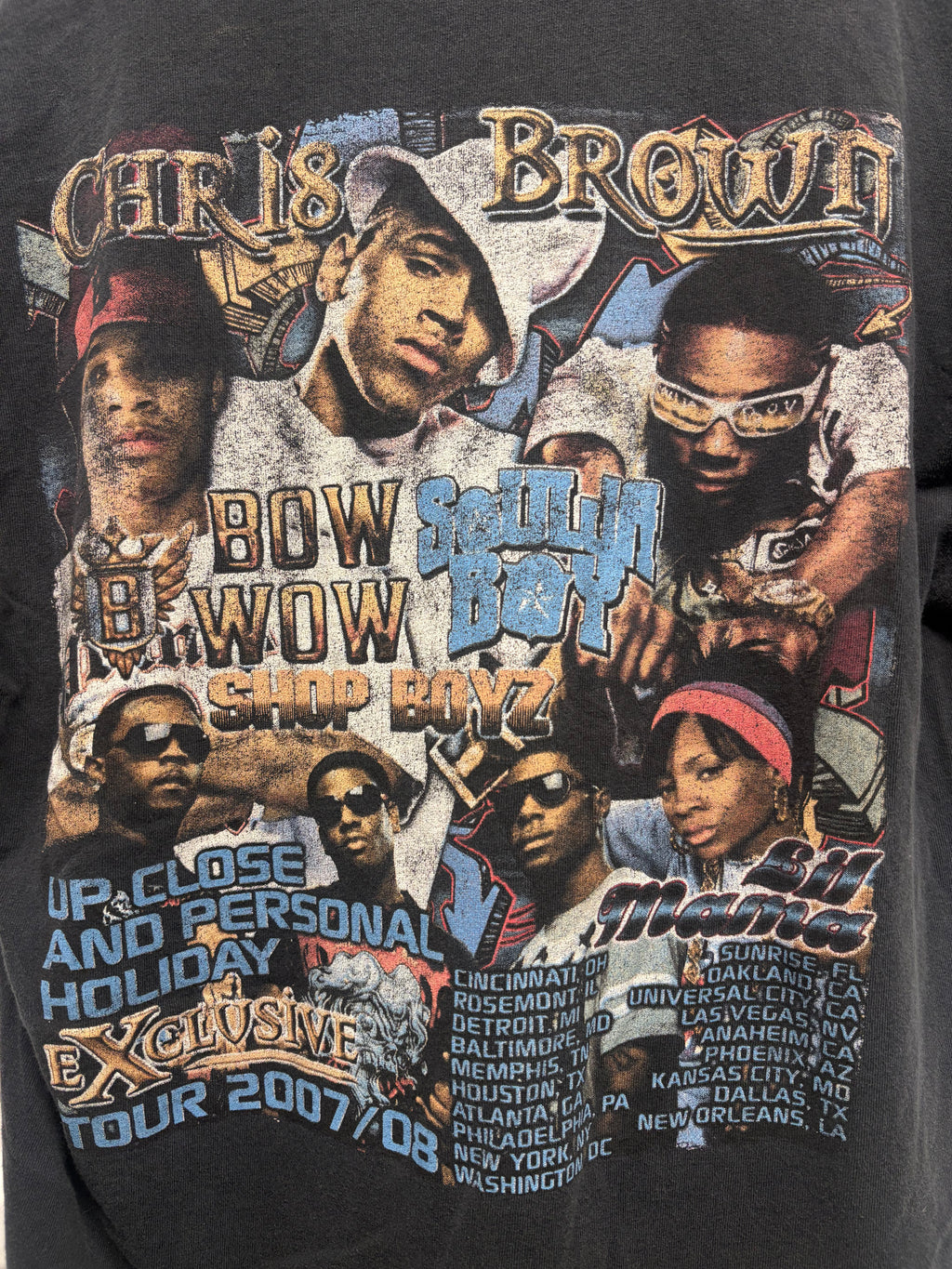 Chris Brown & Bow Wow 2008 Exclusive Concert Tour T-Shirt